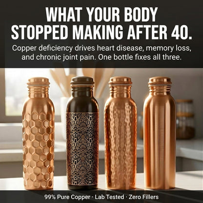Pure Copper Water Bottle